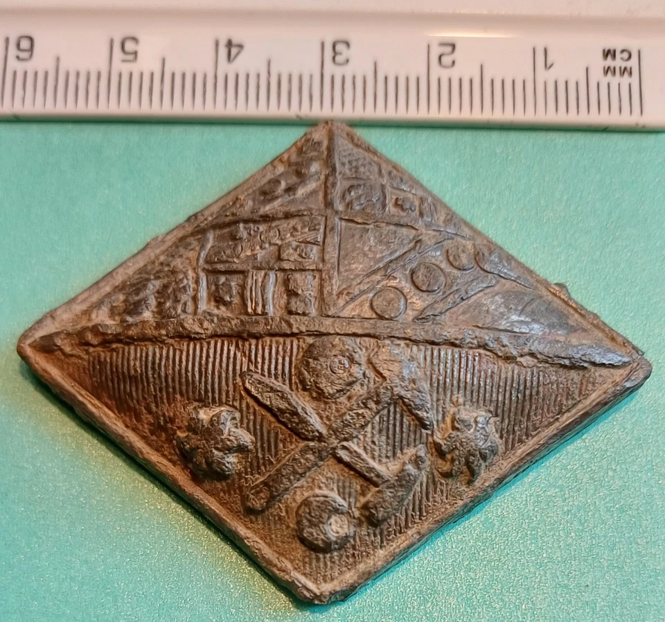 Royal Engineers Silver Badge 1900,s Boer War/WW1 " Very Rare Piece " - Image 3 of 3