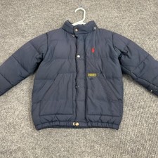 Polo Ralph Lauren Puffer Jacket Kids 4T Navy Down Filled Quilted Winter Coat