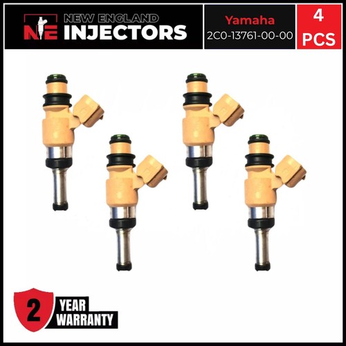 OEM Yamaha 2C0-13761-00-00 Fuel Injectors Set of 4 for 06–19 Yamaha R1R6 Rebuilt
