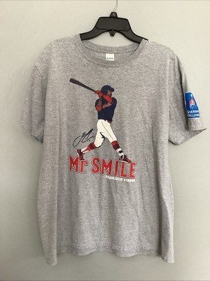 Mr. Smile Francisco Lindor Cleveland Indians T Shirt XL Sherwin Williams