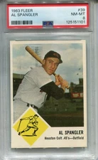 1963 Fleer #39 Al Spangler PSA 8 NM-MT Houston Colt 45s