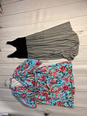 5 pc Lot of size L /xl maternity and nursing clothing, dress, robe