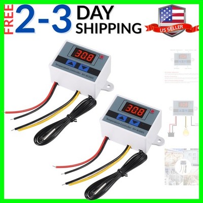 2PCS XH-W3001 Digital LED Temperature Controller Module Digital Thermostat Sw...