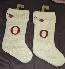 Wondershop Monogram Christmas Stocking Letter O Initial White Knit Target Xmas
