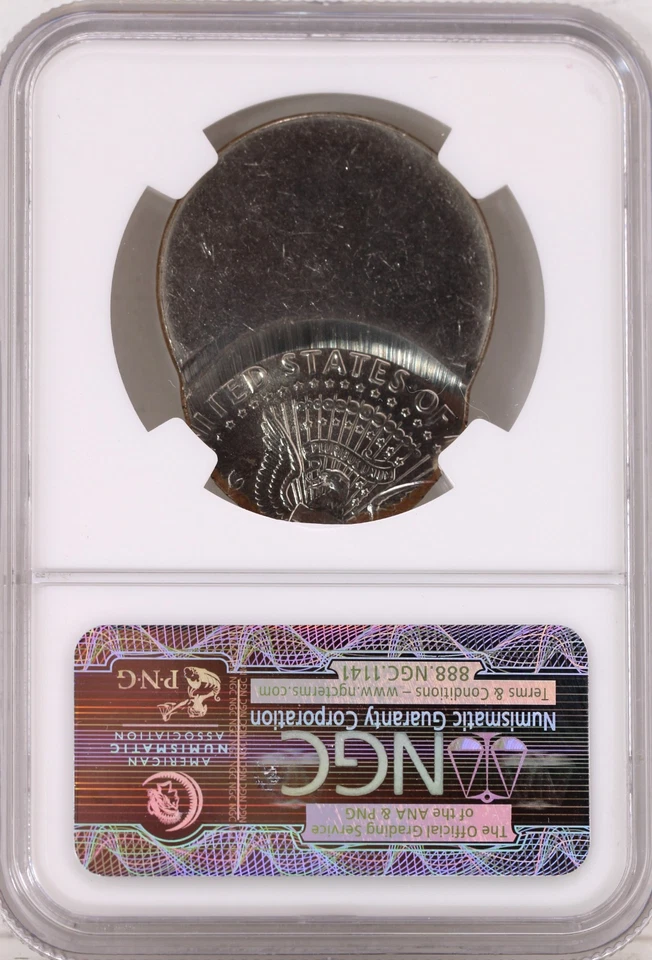 1995-D 50C Kennedy Half Dollar NGC MS 65 Struck 60% Off Center - Image 4 of 4