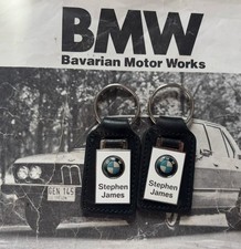 Zwei Original BMW Schl�sselanh�nger Keychain Stephen James E30 E36 E46 F10 F20 F01 F01