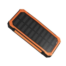 Super 20000mAh USB Portable Charger Solar Power Bank for Cell Phone Orange Gift