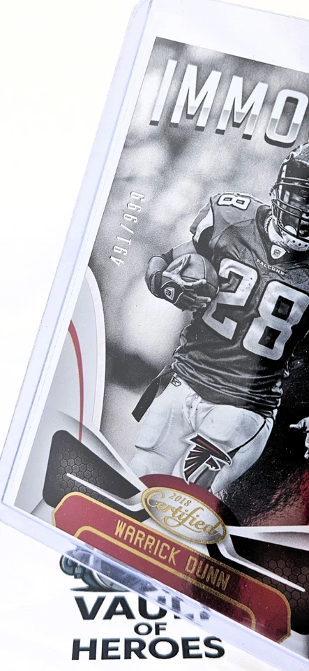 Warrick Dunn Atlanta Falcons Panini Certified Immortals #111 /999 2018 - Image 2 of 3