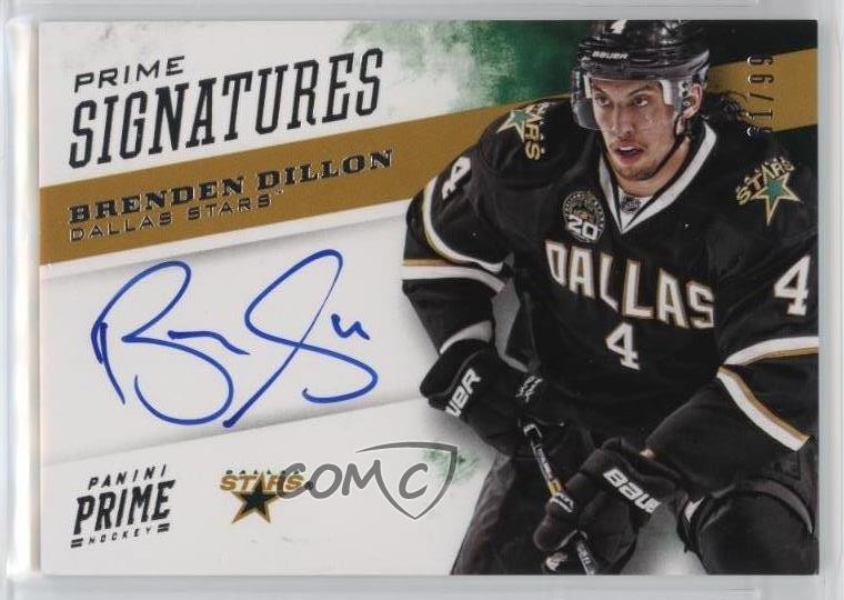 2012-13 Panini Prime Signatures 61/99 Brenden Dillon #11 Rookie Auto RC e0z