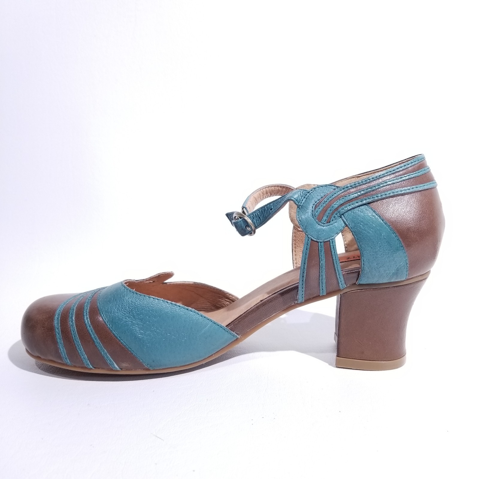 Miz Mooz Shoes Women 7.5 Eloy Mary Jane Block Heel Pinup Rockabilly Retro 50's