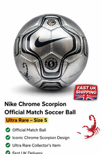 Nike Chrome Scorpion Official Match Soccer Ball – Ultra Rare – Size 5 – Fast UK