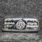 5 oz Scottsdale Silver CAST Bullion Bar .999+ Silver Bar, FREE SHIPPING