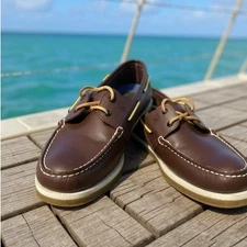 Sperry 0195115 Mens Authentic Original Boat Shoe Classic Brown Men's Size 14M