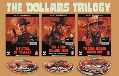 The Dollars Trilogy   Complete Set of 3 Arrow Video Limited Editions 4K + Bluray