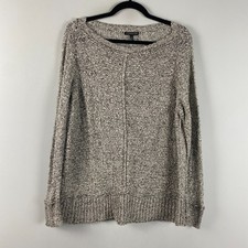 Eileen Fisher Pullover Sweater Size 1X Open Knit Boat Neck Cotton