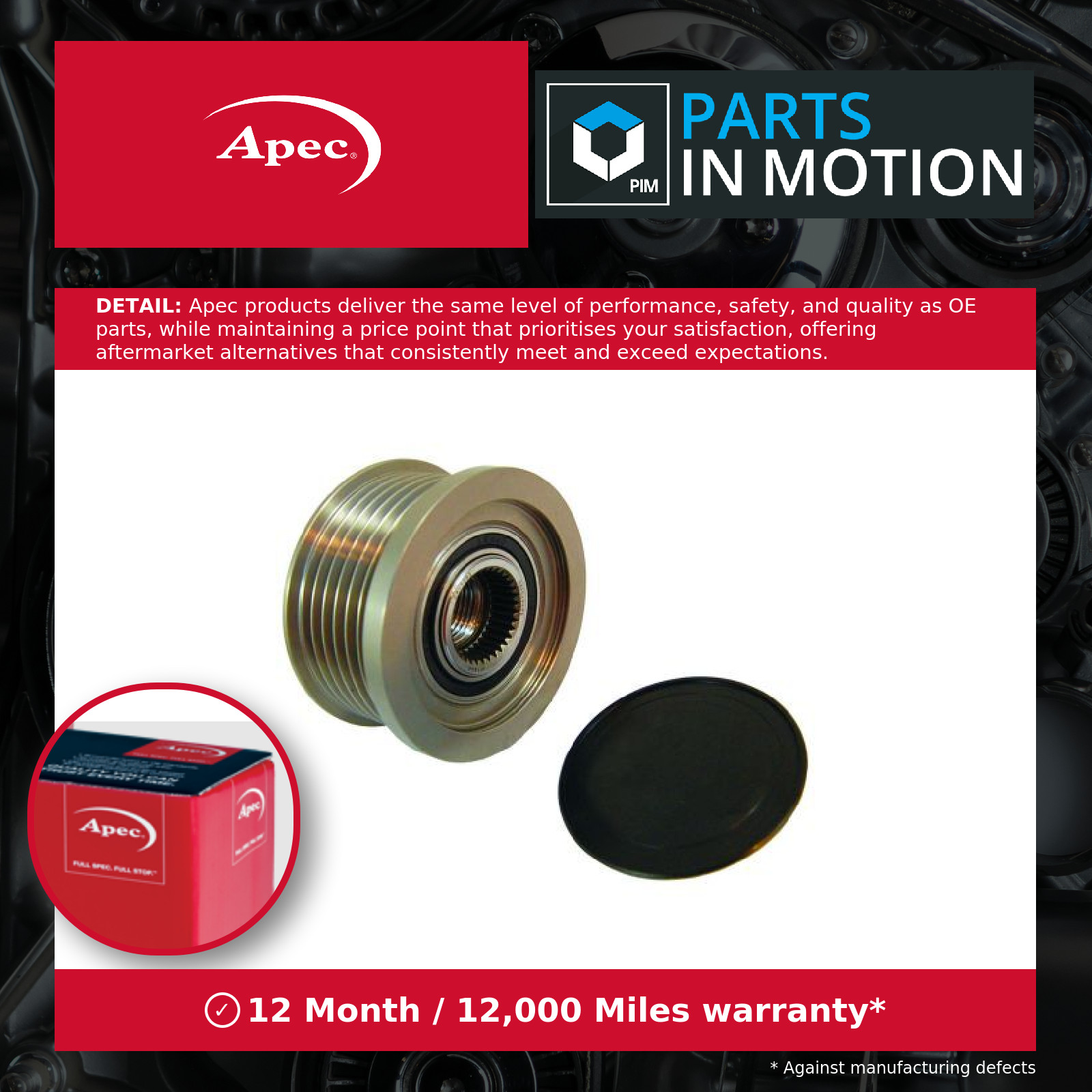 Overrunning Alternator Pulley fits VAUXHALL ANTARA 2.2D 2010 on Clutch 4818330 - Image 4