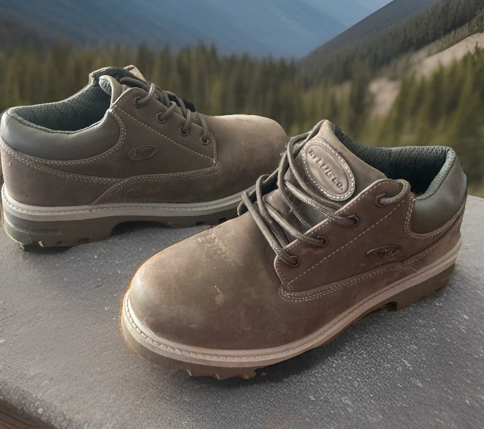 Lugz Hombres Empire Lo WR Gris/Carbón Talla 9 1/2 Antideslizante Resistente al Agua Foto 2 de 4