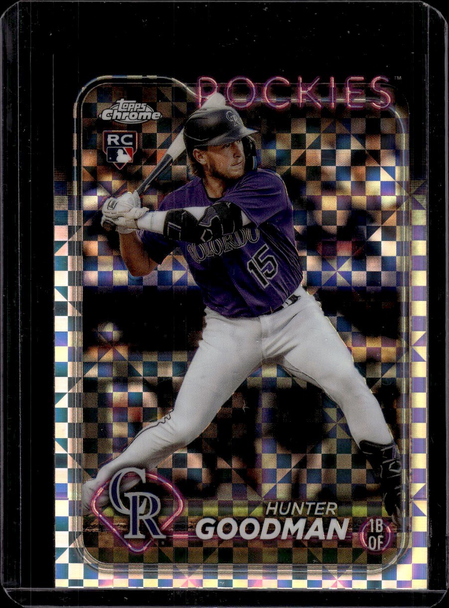 2024 Topps Chrome X-Fractors #99 Hunter Goodman Colorado Rockies Rookie