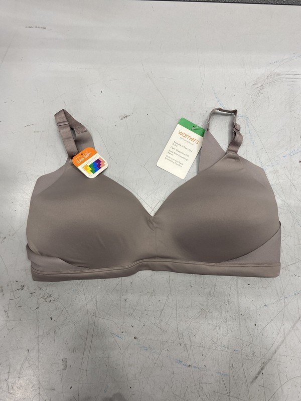 Warners Womens Wire Free T-Shirt Bra L No Side Effects Smoothing Lightly Lined