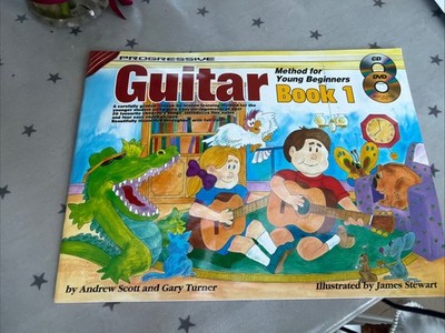 Learn How to Play Guitar Method for Young Beginners Music Book 1 + CD 