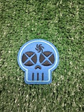 Skull Patch Iron-on Applique Vest Jacket Clothing Backpack, Death Knight, Biker