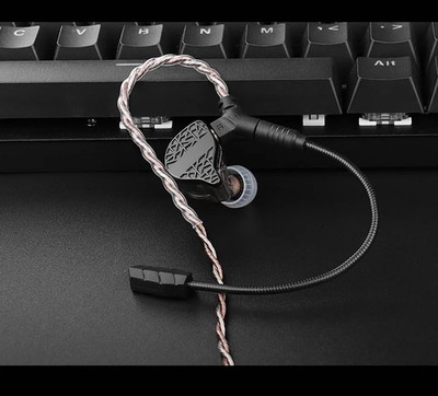 TRN RedChain Plus Gaming Earphone Cable Detachable Mic 3.5mm 1.2M/2M MMCX