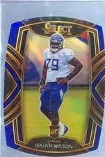 2020 Select Isaiah Wilson Blue Prizm Die Cut RC #291 Titans