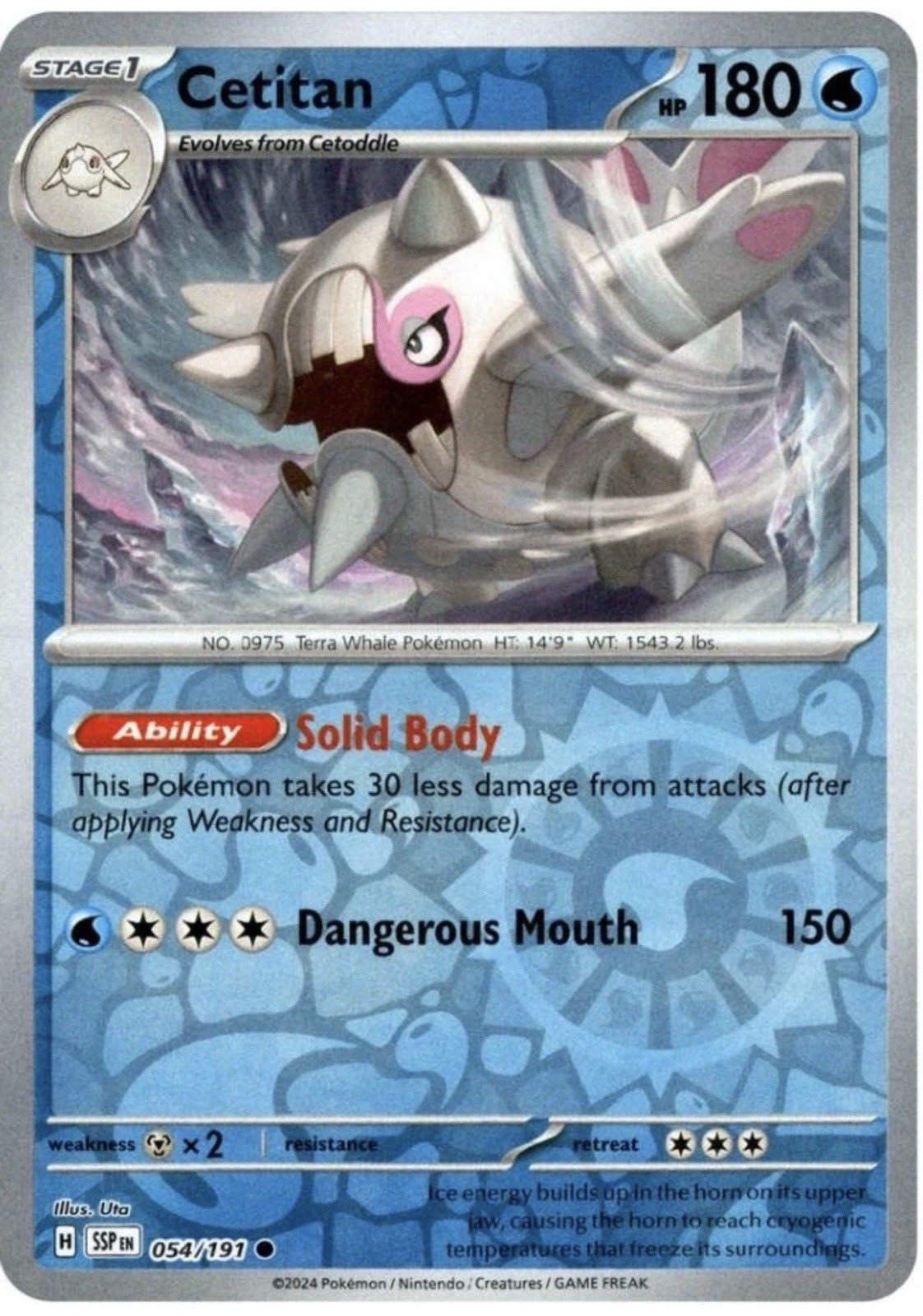 Cetitan 54/191 Reverse Holo | Surging Sparks | Pokemon Card