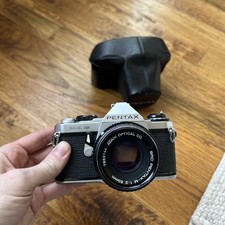 Pentax ME Super 35mm SLR Film Camera with Pentax-A 50mm f/2 Lens Tested Working