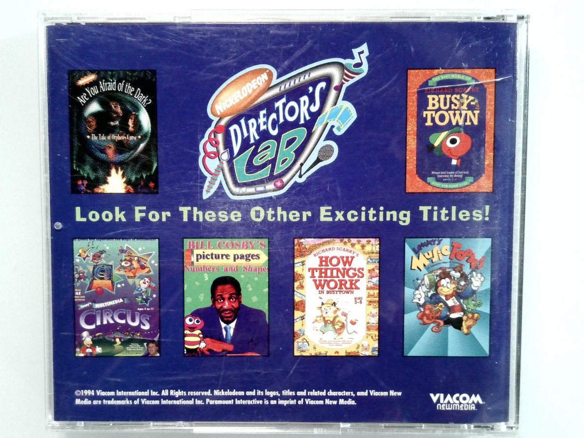 Nickelodeon Director's Lab PC CD-ROM Video Game Creative Kids