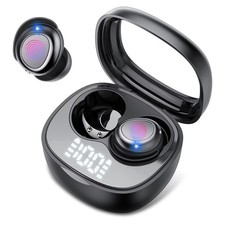 Sleep Black Ear Buds, Bluetooth 5.4 Ultra-Mini Sleep Earbuds for Side Sleepers.