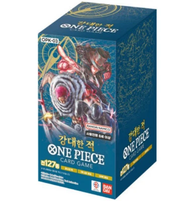 ワンピース カードゲーム BOX OP-02 OP-03 OP-04 3BOX Korean OP-03 Booster Box One Piece TCG Pillars of Strength (OPK-03