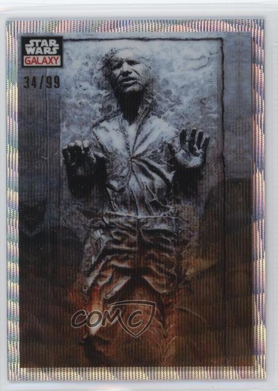 2023 Star Wars Chrome Galaxy Wave Refractor 34/99 He's All Yours Bounty Hunter