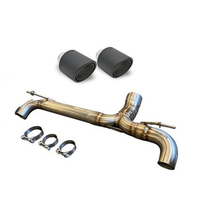 ROHRDYNAMIK BMW M135i F20/F21 - HECKKASTEN ENDSCHALLDÄMPFER LÖSCHEN - PERFORMANCE AUSPUFF 