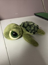 Aurora Sea Turtle Stuffed Animal Plush Green. Big Sad Eyes