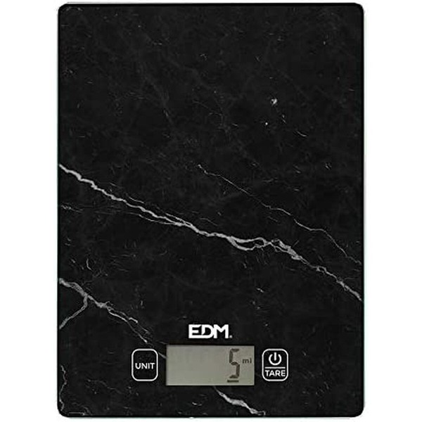 Báscula de cocina EDM 07528 negra 5 kg
