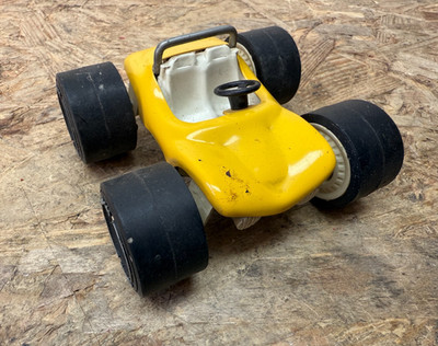Tonka Buggy Vintage 1970er Geländewagen Spielzeugauto gelb USA ca. 10 cm