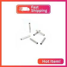100pcs Adabele 304 Stainless Steel Sleek Tube Beads 20mm Long Connector Hole ID