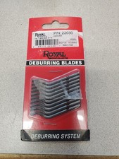 Royal 22030 Heavy Duty Deburring Blade, HSS Blade 10 pack