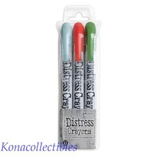 Tim Holtz Distress Crayon Set 11 Speckled Egg, Campfire, Wilderness