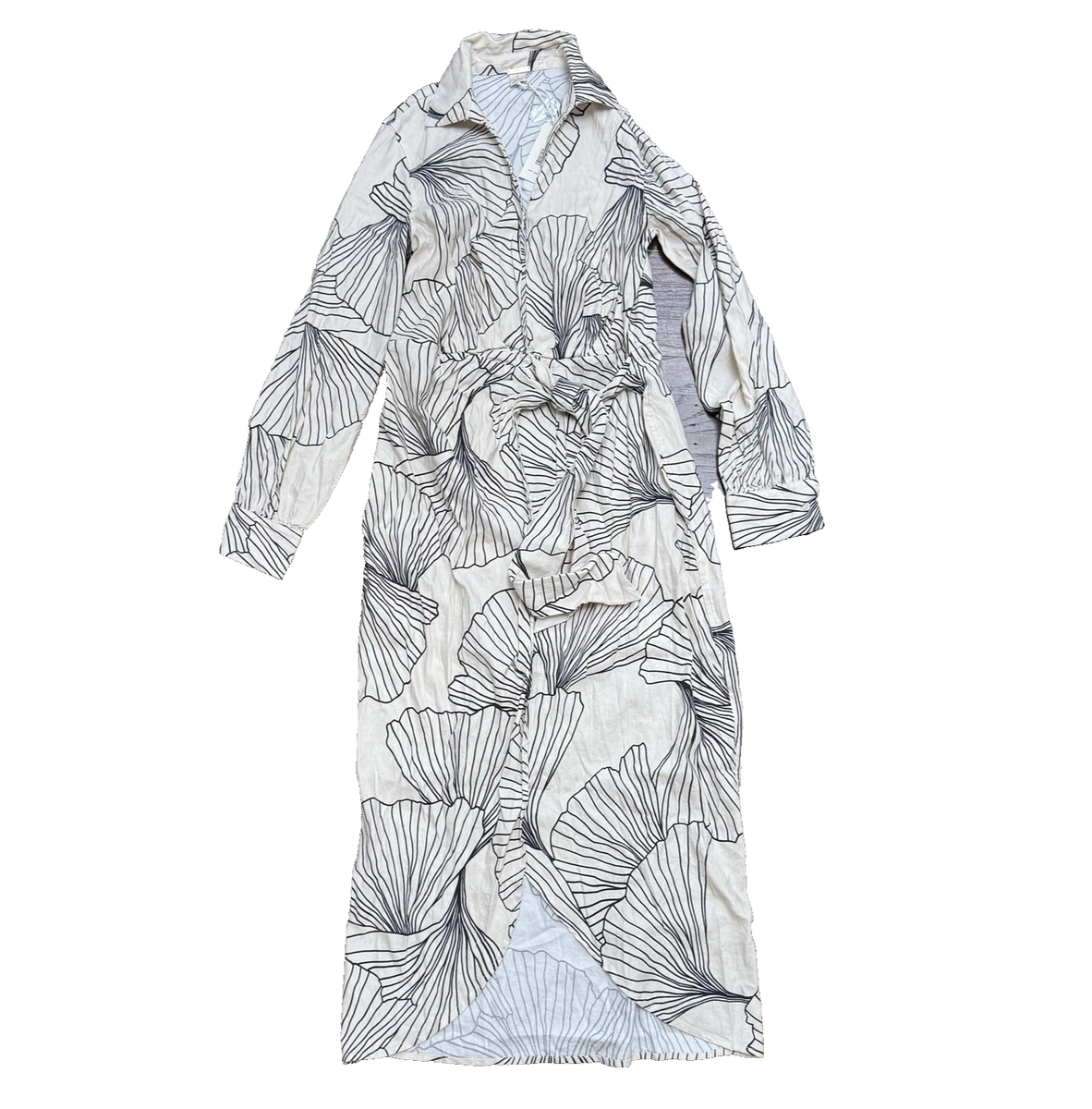 chinese dress ladies Organic linen wrap dress Mika – BalticLinen main image 0