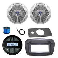 Infinity Radio, Adapter, Spa Bezel, 2x 6.5" 225W White Speakers w/ANT, Wire