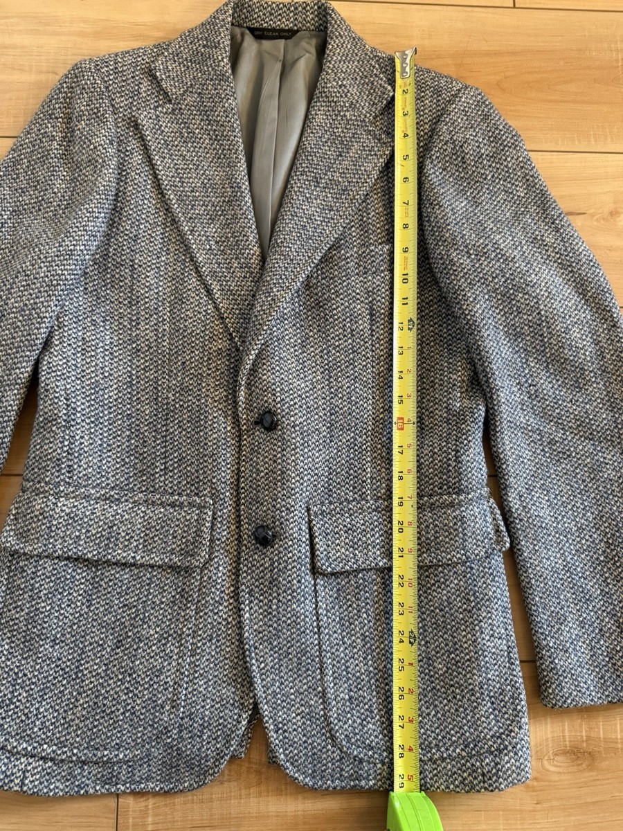 1950s Vintage Harris Tweed Scottish Wool USA Made Blazer Jacket