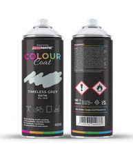 Pro-Matic Colour Coat Timeless Light Grey Satin RAL 7035 Spray Paint 400ml