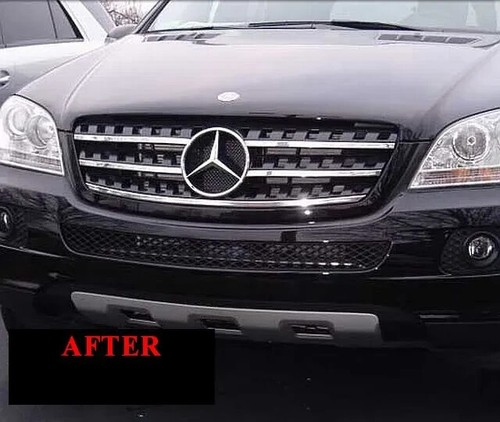 2006-2011 MERCEDES W164 ML CHROME TRIM FOR GRILL GRILLE WARRANTY 06 07 08 09 10 - Picture 4 of 6