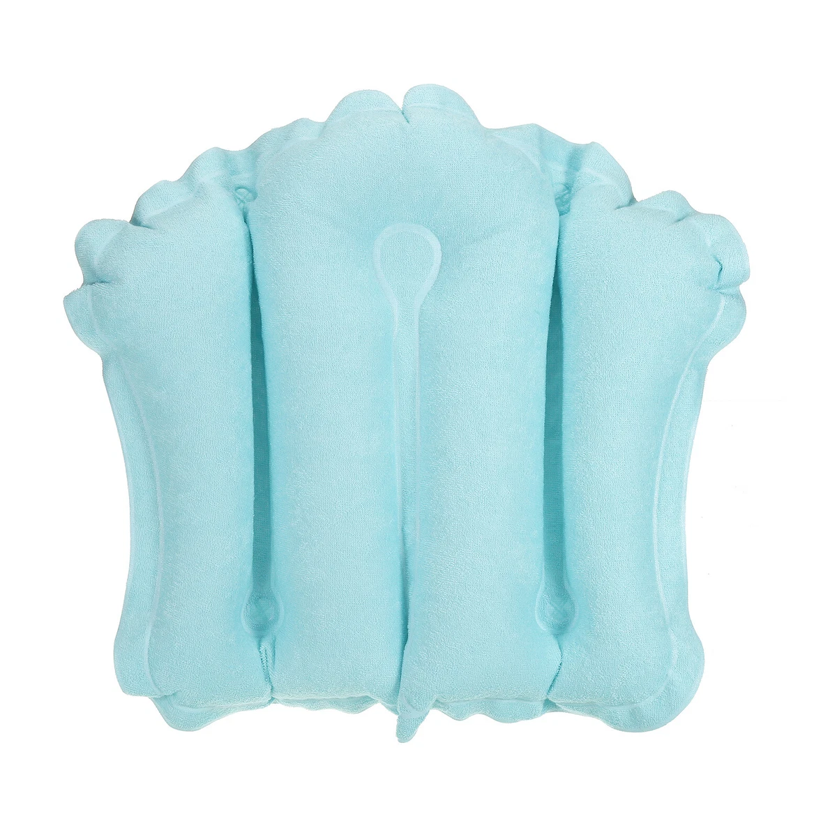 Terry cloth top bath pillow