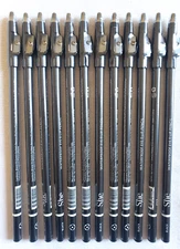 Black Color Waterproof Eye And Lip Liner Pencils 12 PCS Lot