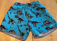 DOLFIN UGLIES DINOSAUR SWIM BOARD SHORTS TRUNKS SZ M 8 10