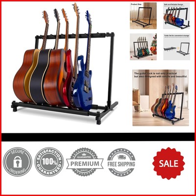 Elegant 5-Guitar Holder with Metal Structure - Perfect for Home & Studio