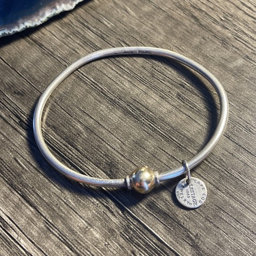 Bracciale originale Lestage Cape code. Argento 925 riempito in oro 14 carati misura 6,5 - Foto 8 di 8
